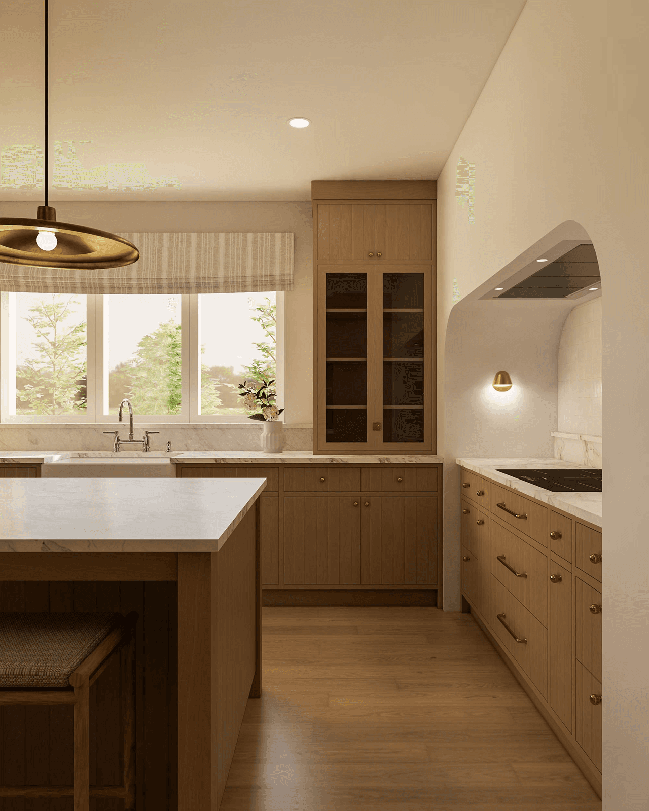 Sodobna kuhinja s podeželskimi detajli